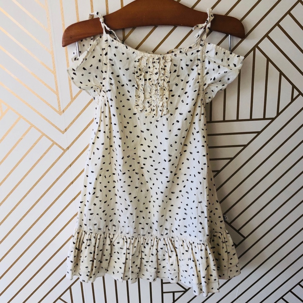 Jean Bourget Cream & Black Dress, 18M